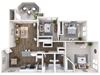 Sapphire Renovated 3D Floor Plan Sapphire Renovated 3D Floor Plan at Biscayne Bay Apartments, Chandler, AZ, 85225
