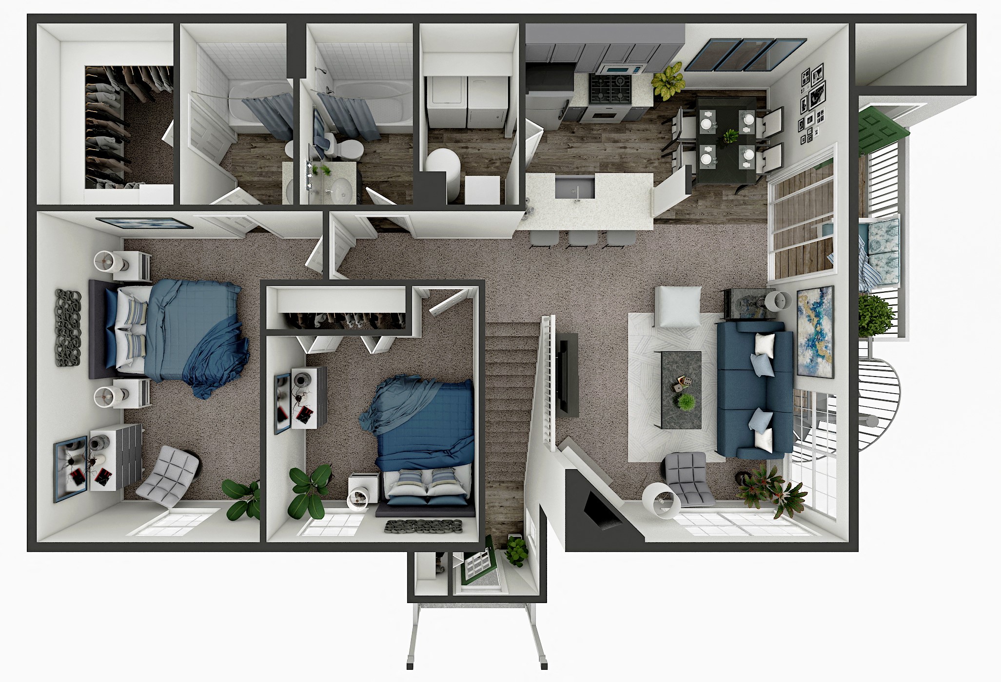 Skyridge Club Apartments- Two Bedroom Apartment in Crystal Lake, IL