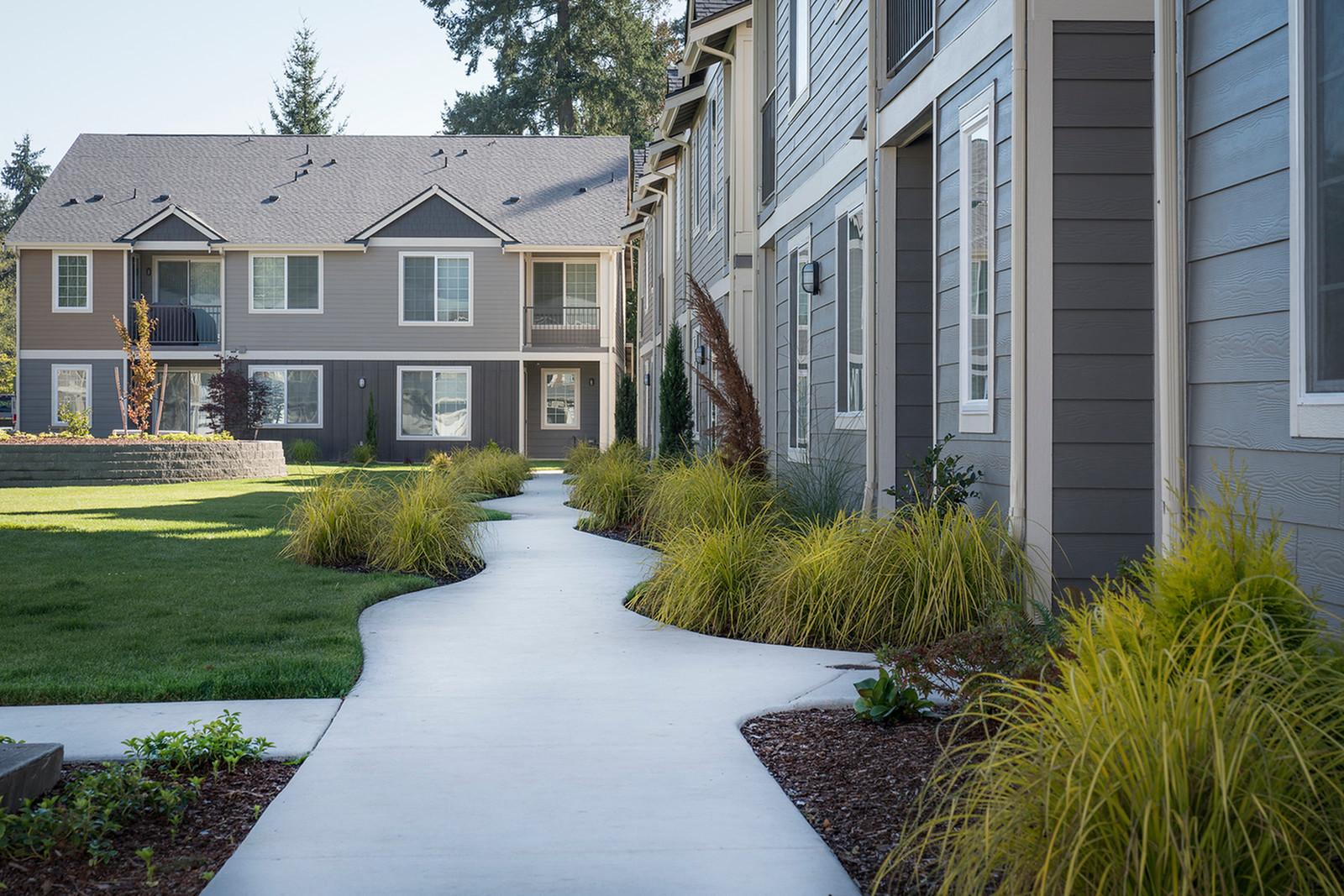 Our walkways at 5100 Summit Apartments