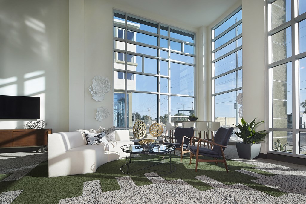 Clubroom seating area and view