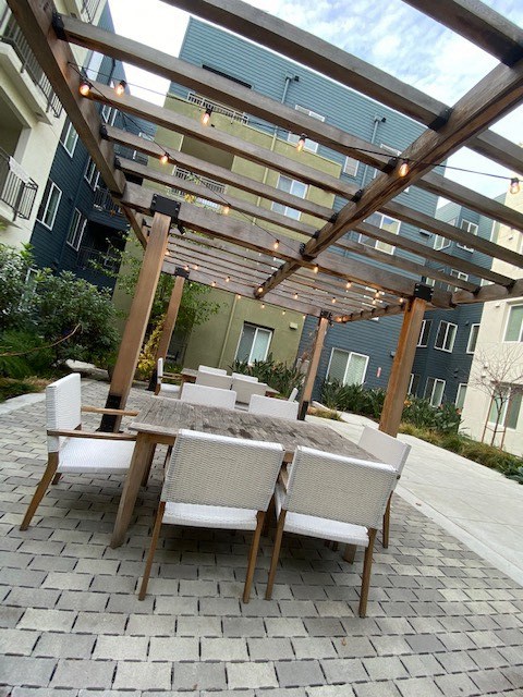 Outdoor seating area