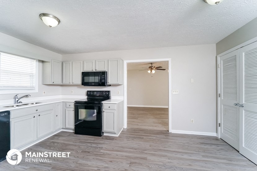 the kitchen of this home is clean and ready for us to use