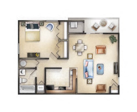 Floor plan at The Cloisters, Washington, DC