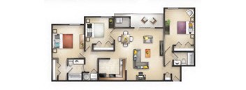 Floor plan at The Cloisters, Washington, DC 20017