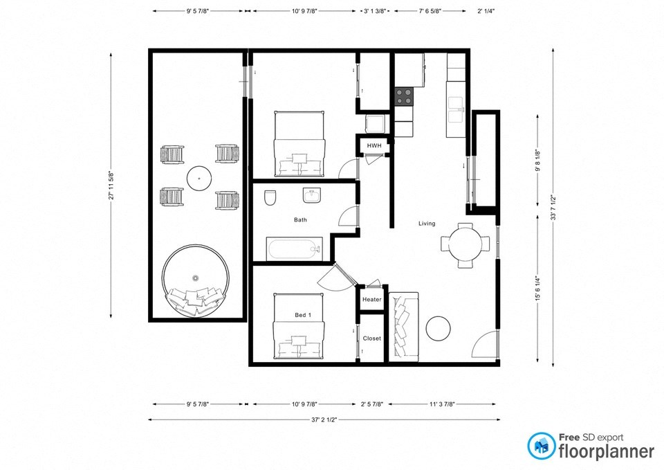 a typical floor plan of a house