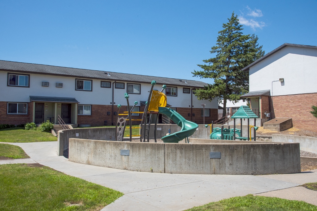our apartments have a playground for kids to play