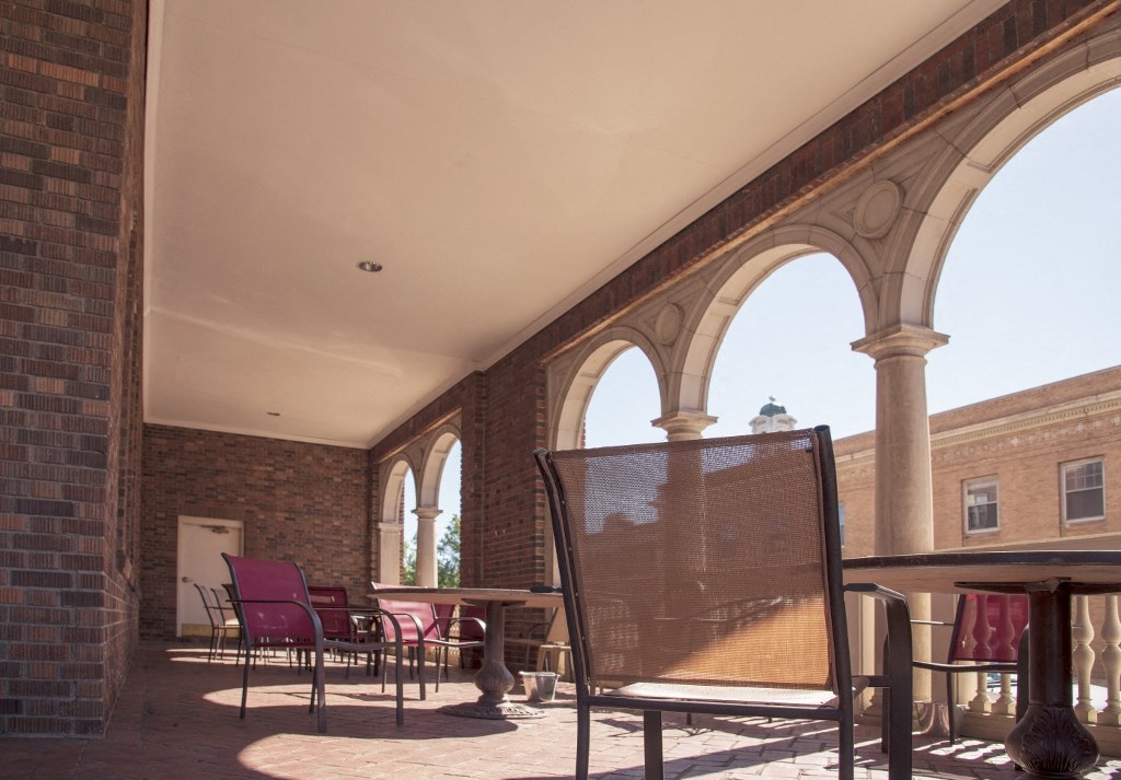 A photo from the porch of Androy Apartments in Hibbing, MN.