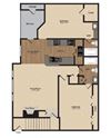Two Bed Two Bath Floor Plan Two Bed Two Bath Floor Plan at Park Laureate in Jeffersontown, Louisville, KY 40220