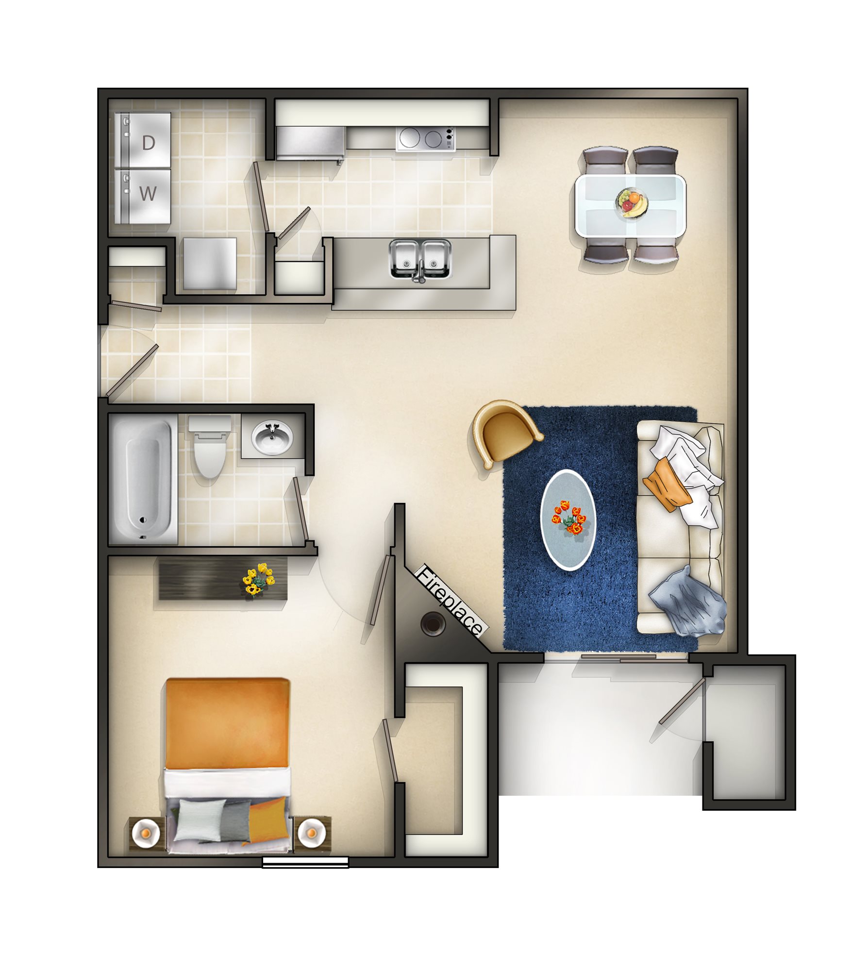 1, 2 & 3 Bedroom Apartments in Spotsylvania Brittany Commons Apartments