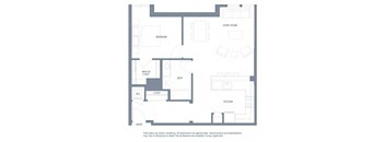 1 bedroom floor plan | Aventine Apartments Hercules CA