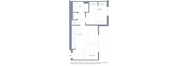 1 bedroom floor plan | Aventine Apartments Hercules CA