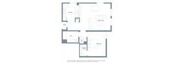 2 bedroom floor plan | Aventine Apartments Hercules CA
