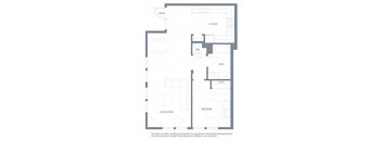 1 bedroom floor plan | Aventine Apartments Hercules CA