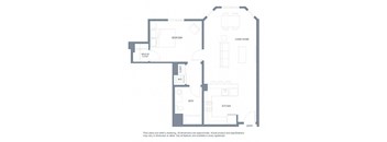 1 bedroom floor plan | Aventine Apartments Hercules CA
