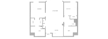 2 bedroom floor plan | Aventine Apartments Hercules CA