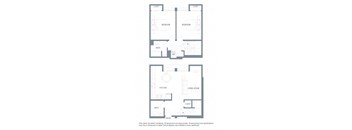 2 bedroom floor plan | Aventine Apartments Hercules CA