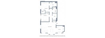 2 bedroom floor plan | Aventine Apartments Hercules CA