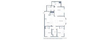 3 bedroom floor plan | Aventine Apartments Hercules CA