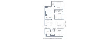 3 bedroom floor plan | Aventine Apartments Hercules CA