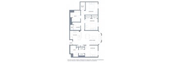 3 bedroom floor plan | Aventine Apartments Hercules CA