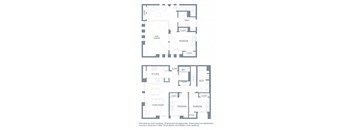 3 bedroom floor plan | Aventine Apartments Hercules CA