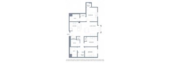 3 bedroom floor plan | Aventine Apartments Hercules CA