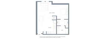 Studio floor plan | Aventine Apartments Hercules CA