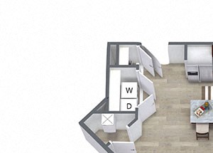 Bethpage Westwood Green 1 bed 1 bath 789 sqft