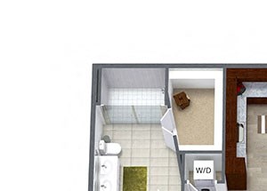 Pebble Beach Westwood Green 2 bed 2 bath 1057 sqft