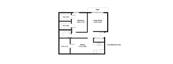 1 Bedroom w/den 1 BA