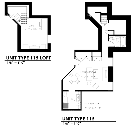 Unit Type 115 at Stonehouse Square, Minnesota