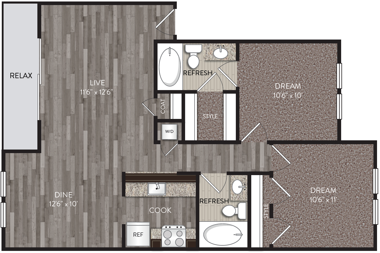 2 bedroom apartments in austin tx