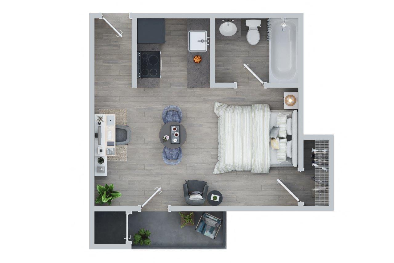 Studio | 340 SQ.FT. at The Meadows, Chelmsford