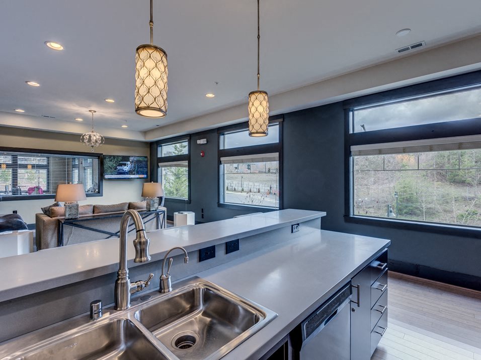 Issaquah WA Apartments-Vue Issaquah Kitchen with Stainless Steel Appliances