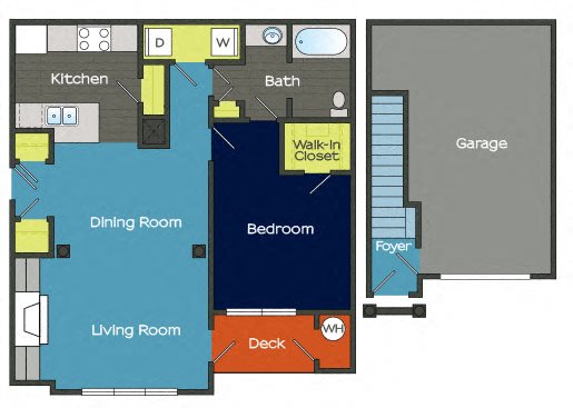 One Bedroom One Bathroom Apartment with Garage One Bedroom One Bathroom Apartment with Garage