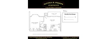 Plan 6 ADA - 1 Bed, 1 Bath , Carport