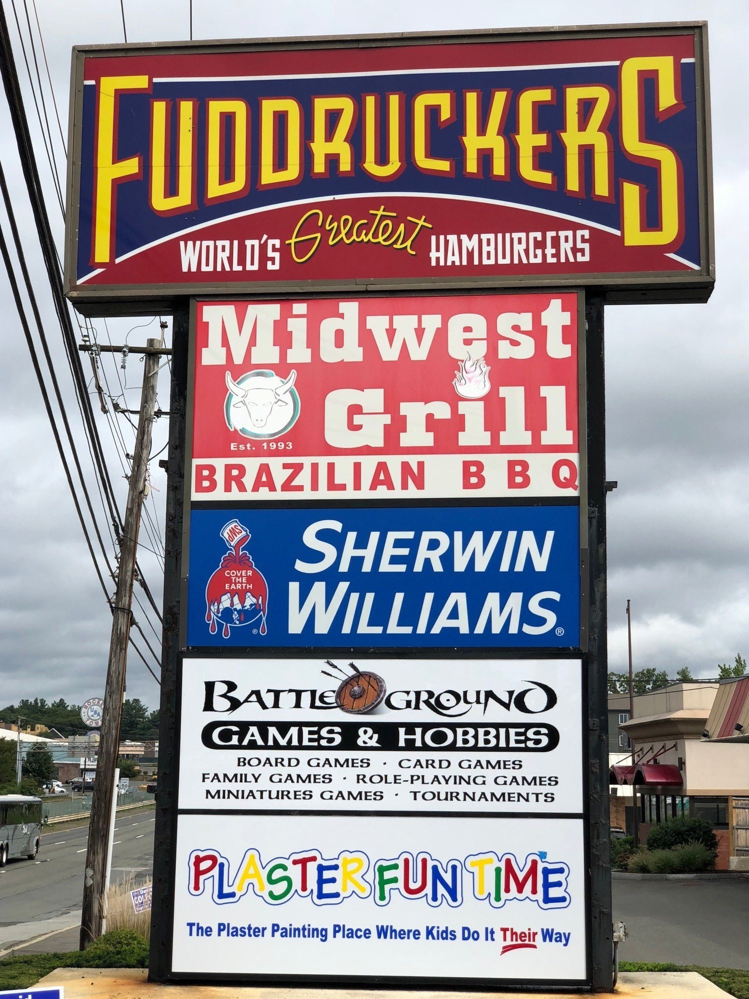 a sign for the wildest grill in the city of shelburne