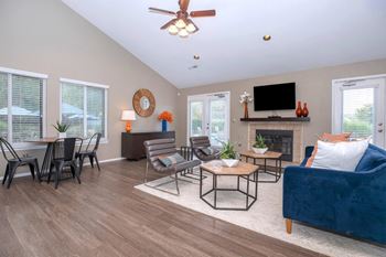 Clubhouse With Fireplace And WiFi Lounge