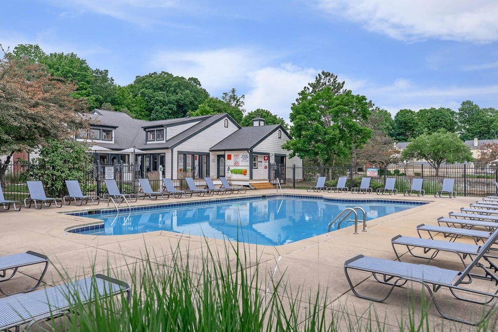 the swimming pool at our apartments