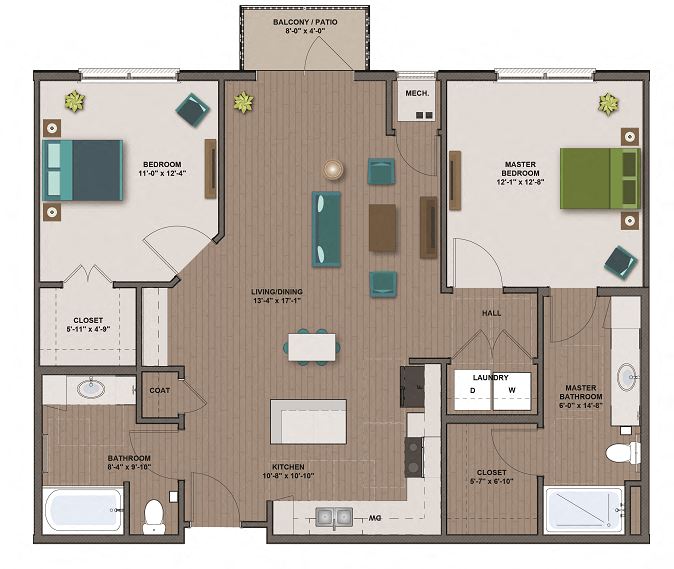 TESLA FloorPlan at The Edison at Rice Creek, Minnesota