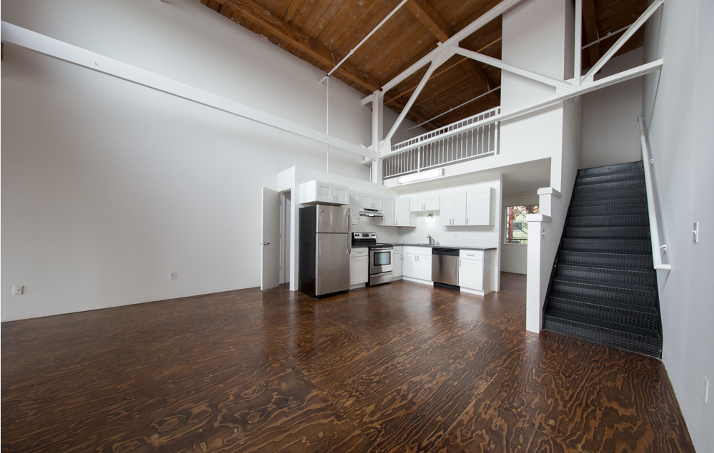 Un-staged Loft Unit: Kitchen
