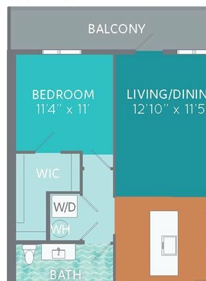 Riley with grand balcony Floor Plan Riley with grand balcony Floor Plan