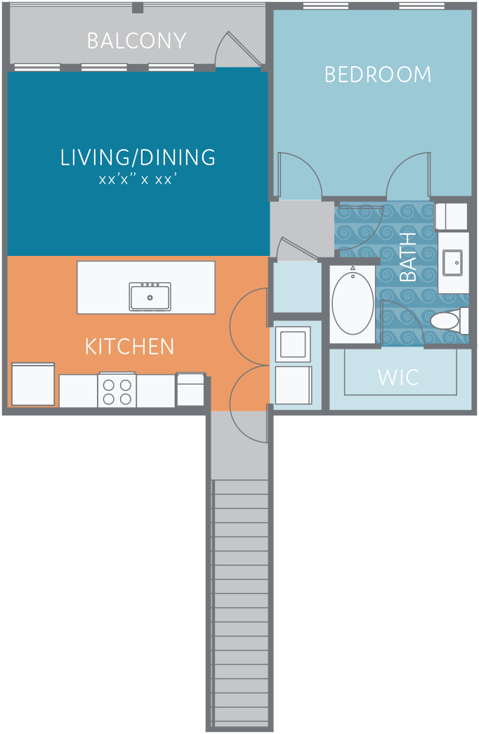 A1U-BHG Floor Plan at Watermark on Twenty Mile, Colorado