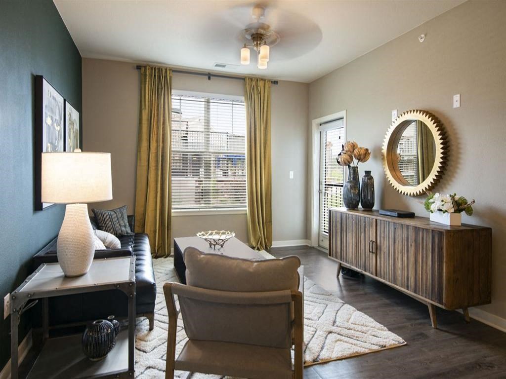 Living Room Interior at Watermark at Harvest Junction, Longmont, CO