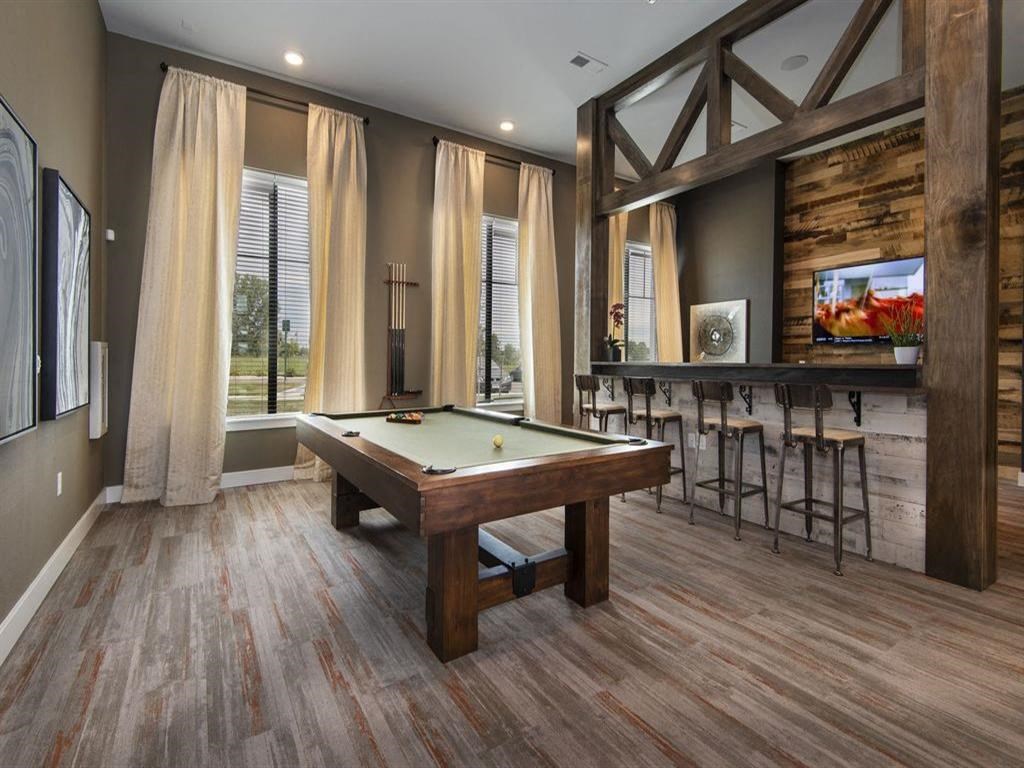 Billiards Table In Clubhouse at Watermark at Harvest Junction, Longmont, CO