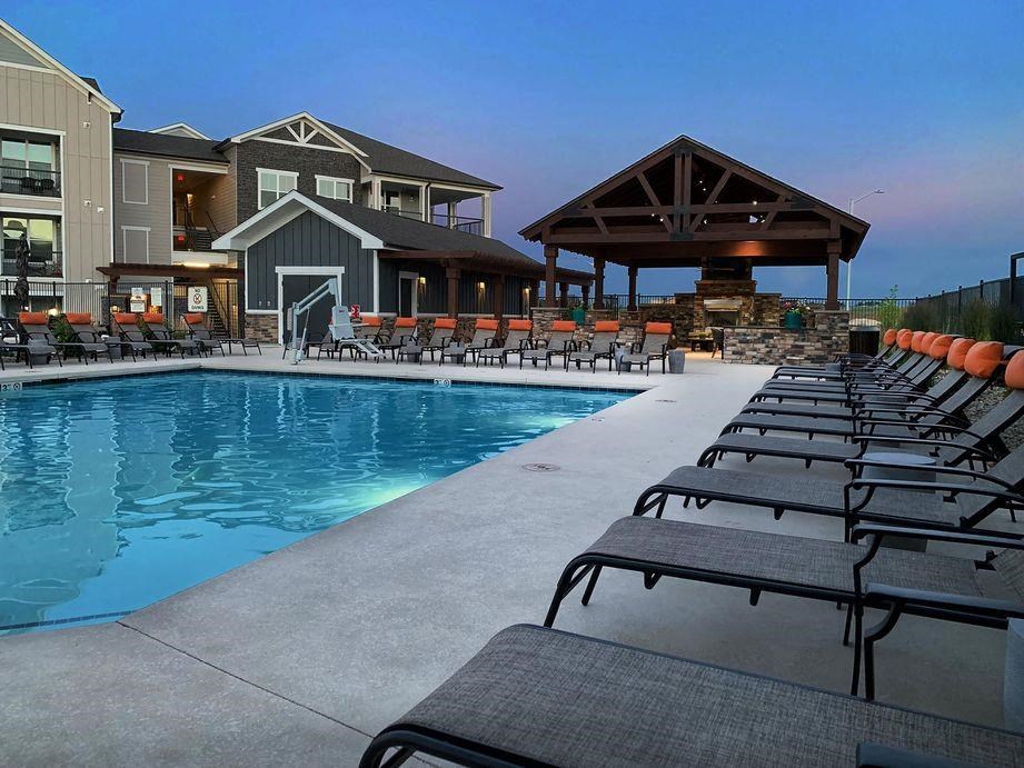 Pool And Sundecks at Watermark at Harvest Junction, Longmont, 80501
