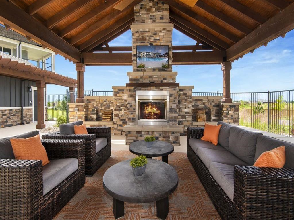Outdoor Lounge at Watermark at Harvest Junction, Longmont, Colorado