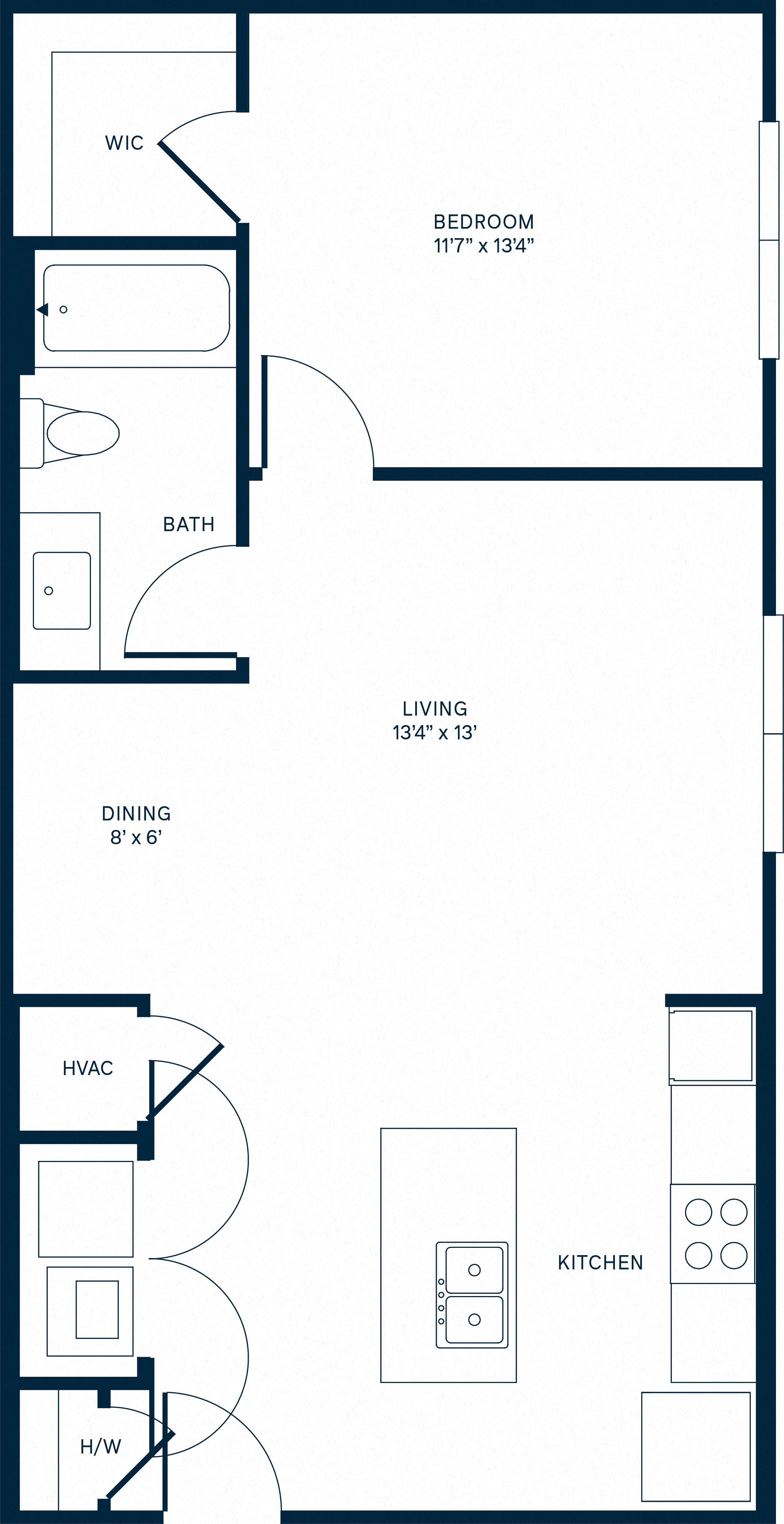 A1 Floor Plan at Watermark at Harvest Junction, Colorado, 80501