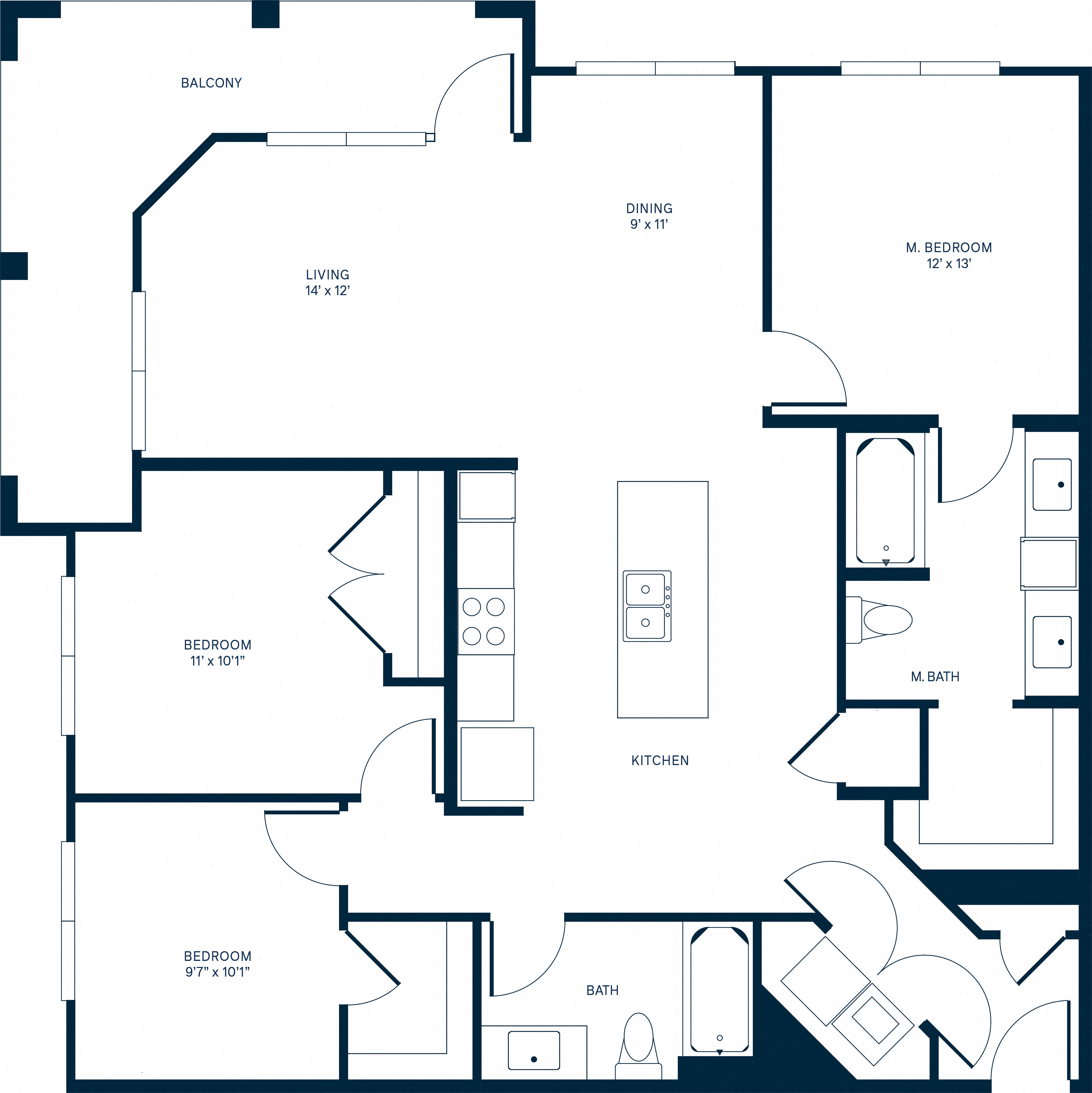 C1 Floor Plan at Watermark at Harvest Junction, Colorado