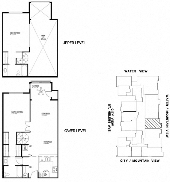 The Metropolitan Apartments 2x2 508 Floor Plan